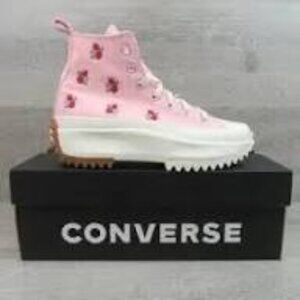 Pink Flower Converse